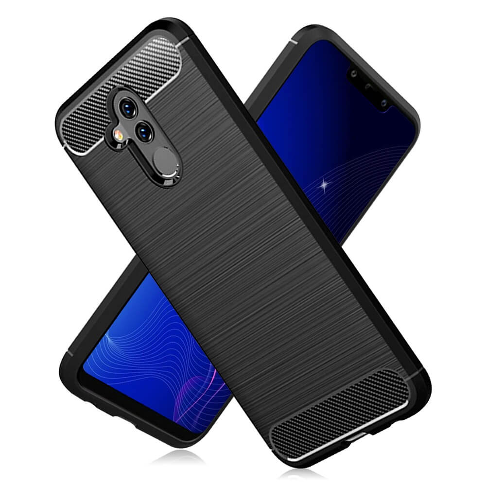 Sdtek Coque Pour Huawei Mate Lite Carbone Tpu Case Cover Noir