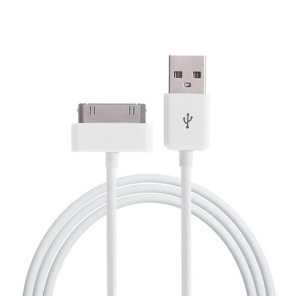 SDTEK Cable de sincronización de datos de cargador de 1,5 metros extra  largo de 1 metro y 30 pines a USB para iPhone 4, 4s, 3GS, iPad, iPad 2