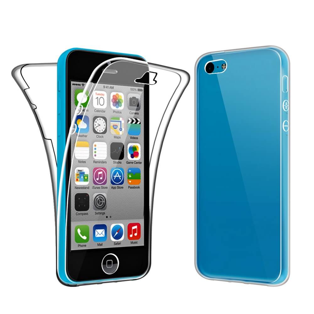 SDTEK for SE (2016-2019) / iPhone 5c Body 360 Phone Cover Silicone Front and