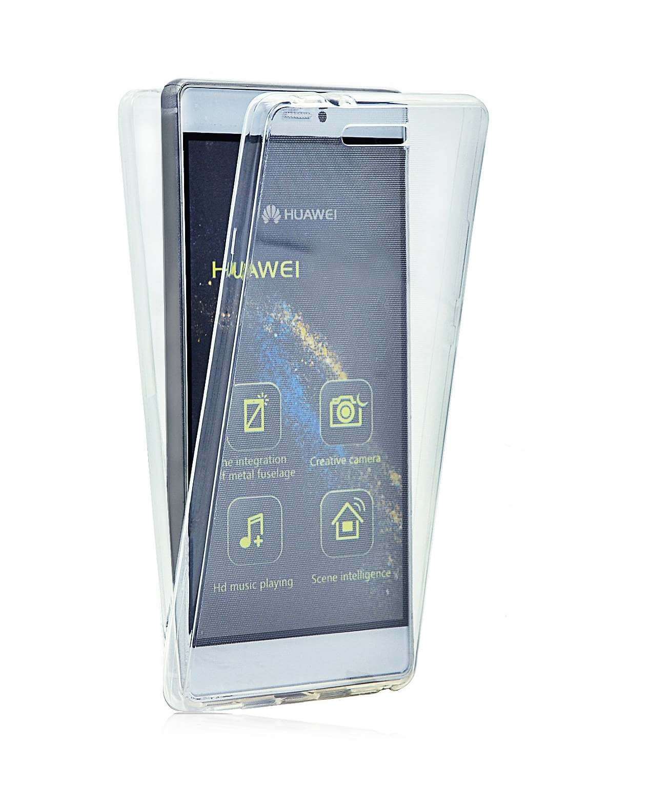 Egoïsme Begrijpen native SDTEK SDTEK-hoesje voor Huawei P9 Lite Volledige lichaamsbescherming 360  Gel-telefoonhoes Helder transparant zacht siliconen