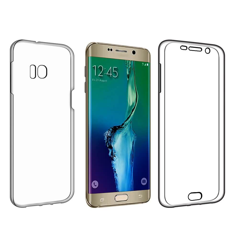 SDTEK Funda para Samsung Galaxy S6 edge+ PLUS 360 Doble Silicona