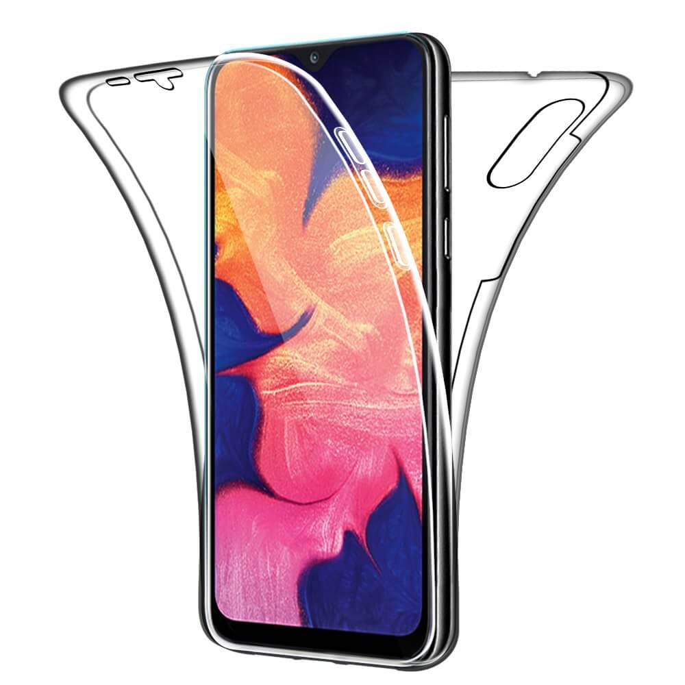 geboorte ze Gedachte SDTEK SDTEK-hoesje voor Samsung Galaxy A10 Full Body Protection 360 Gel  Phone Cover Clear Transparant Soft Silicone