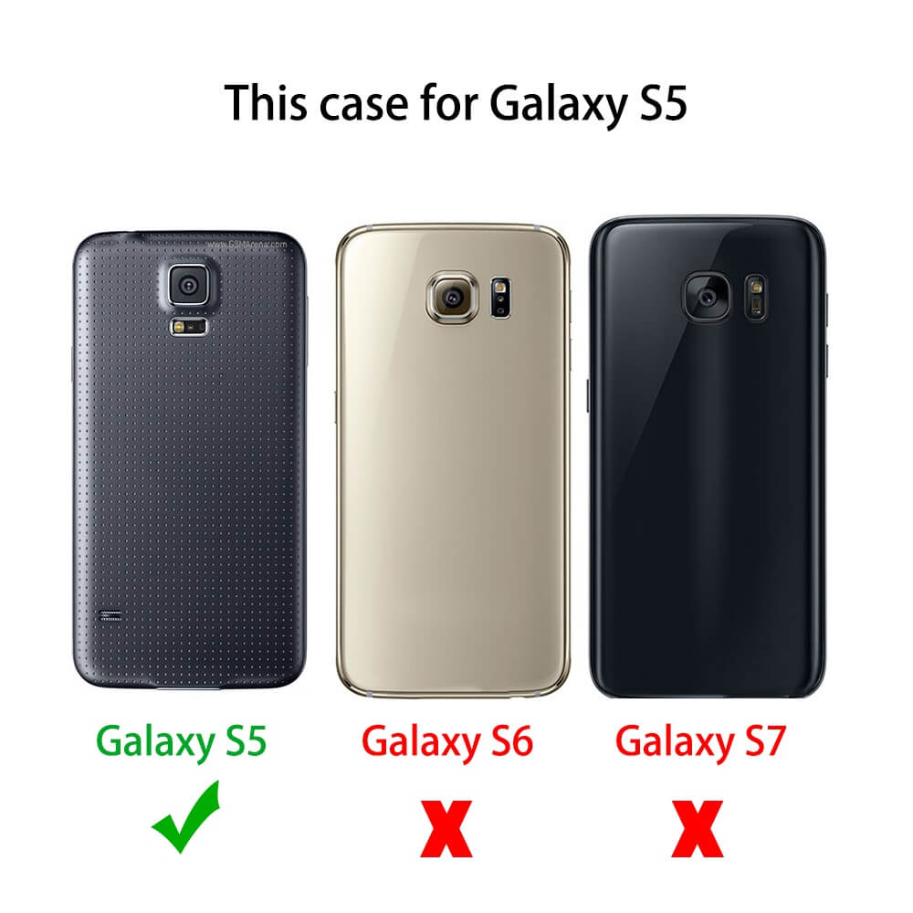 Negro SDTEK Samsung Galaxy S5 Matte Funda Carcasa Case Bumper Silicone 