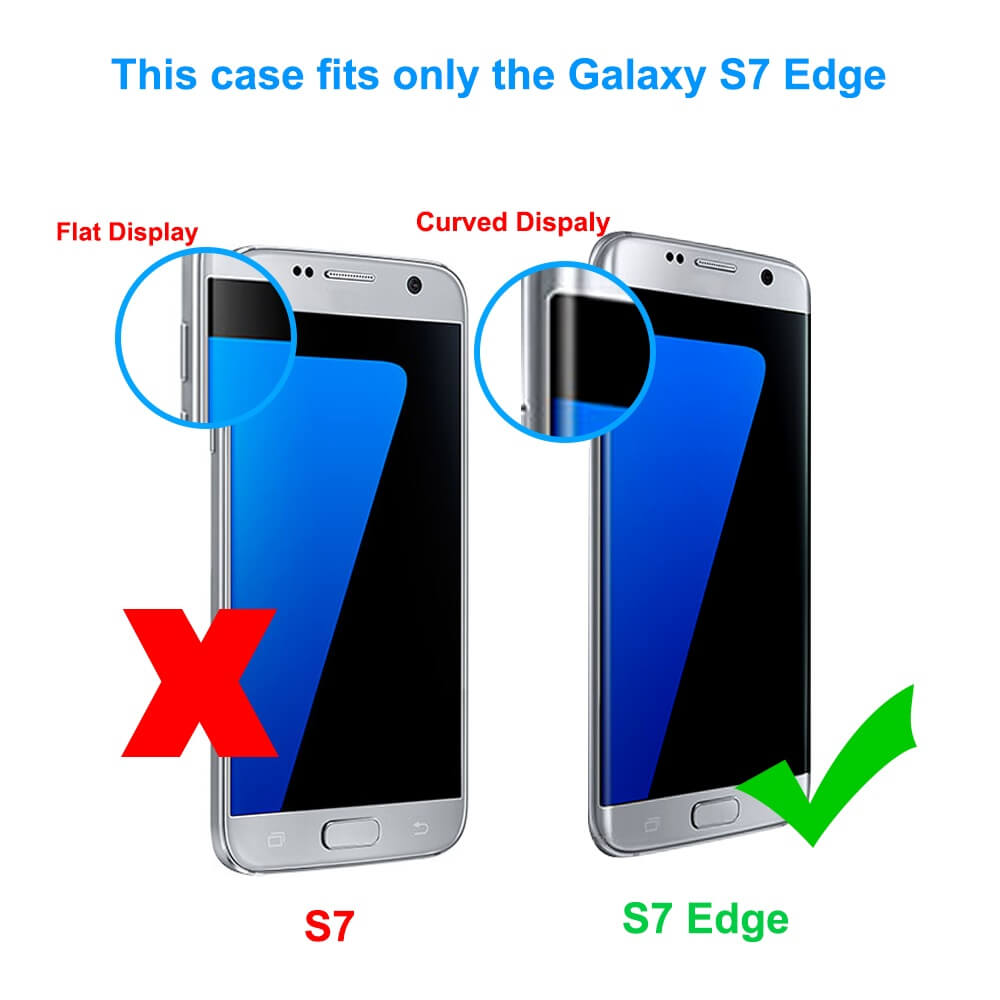 herberg Gezond Over instelling SDTEK SDTEK-hoesje voor Samsung Galaxy S7 edge Full Body Protection 360 Gel  Phone Cover Clear Transparant Soft Silicone