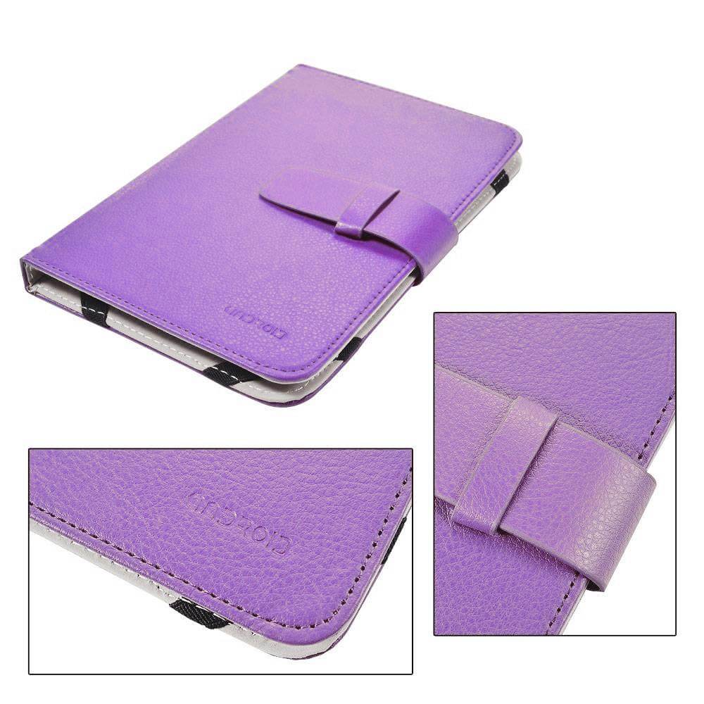 SDTEK Light Purple Universal 7 inch Tablet PU Leather ...