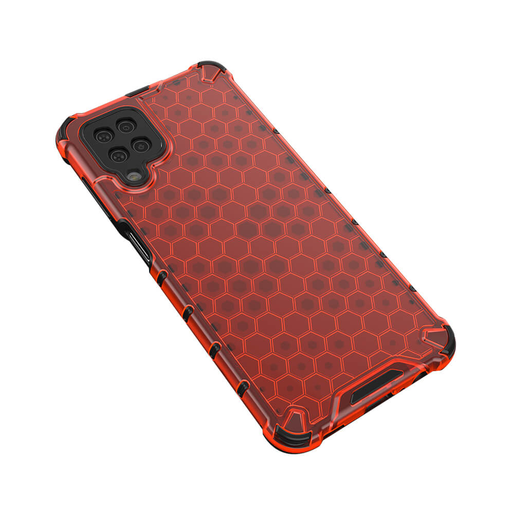 Sdtek Active Case For Samsung Galaxy A12 Hybrid Cover Red 8952