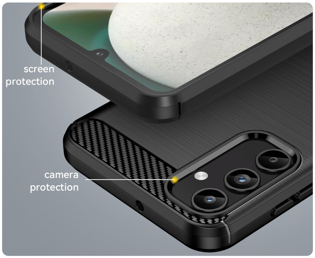 Carbon Case for Samsung Galaxy Phone Cover + Glass Screen Protector - Picture 12 of 135