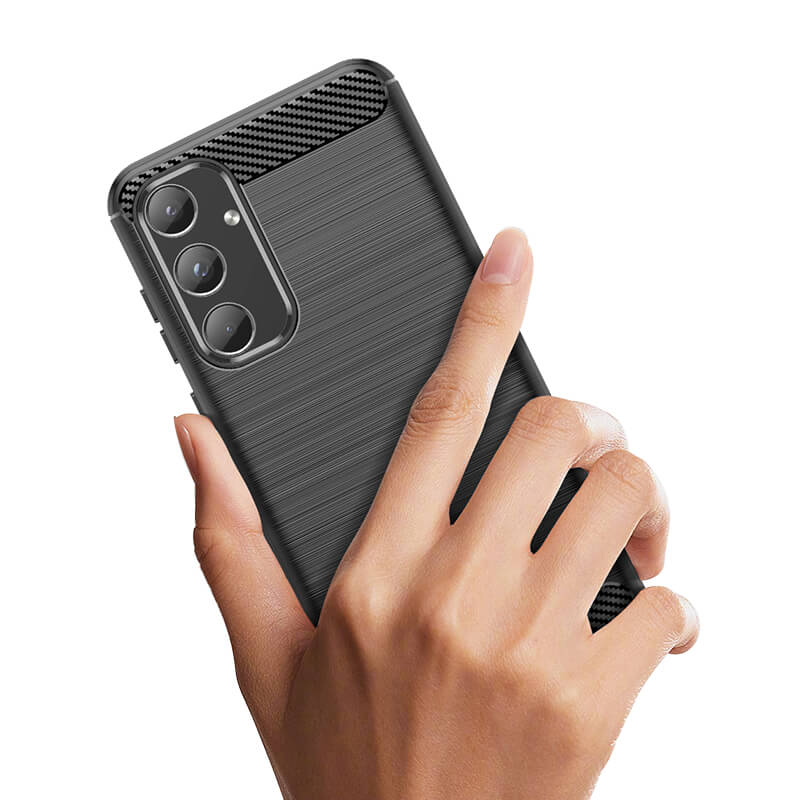Carbon Case for Samsung Galaxy Phone Cover + Glass Screen Protector - Picture 35 of 135