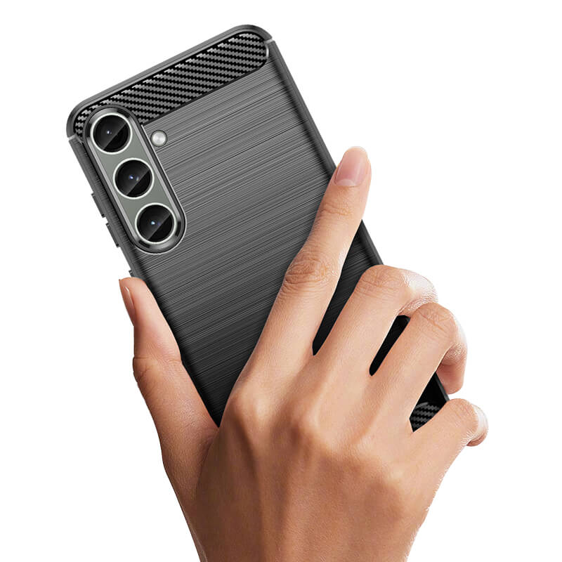 Carbon Case for Samsung Galaxy Phone Cover + Glass Screen Protector - Picture 58 of 135