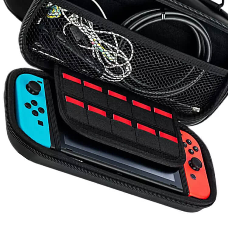 SDTEK Carry Case for Nintendo Switch / Switch OLED Strong Shell Pouch Travel  Black
