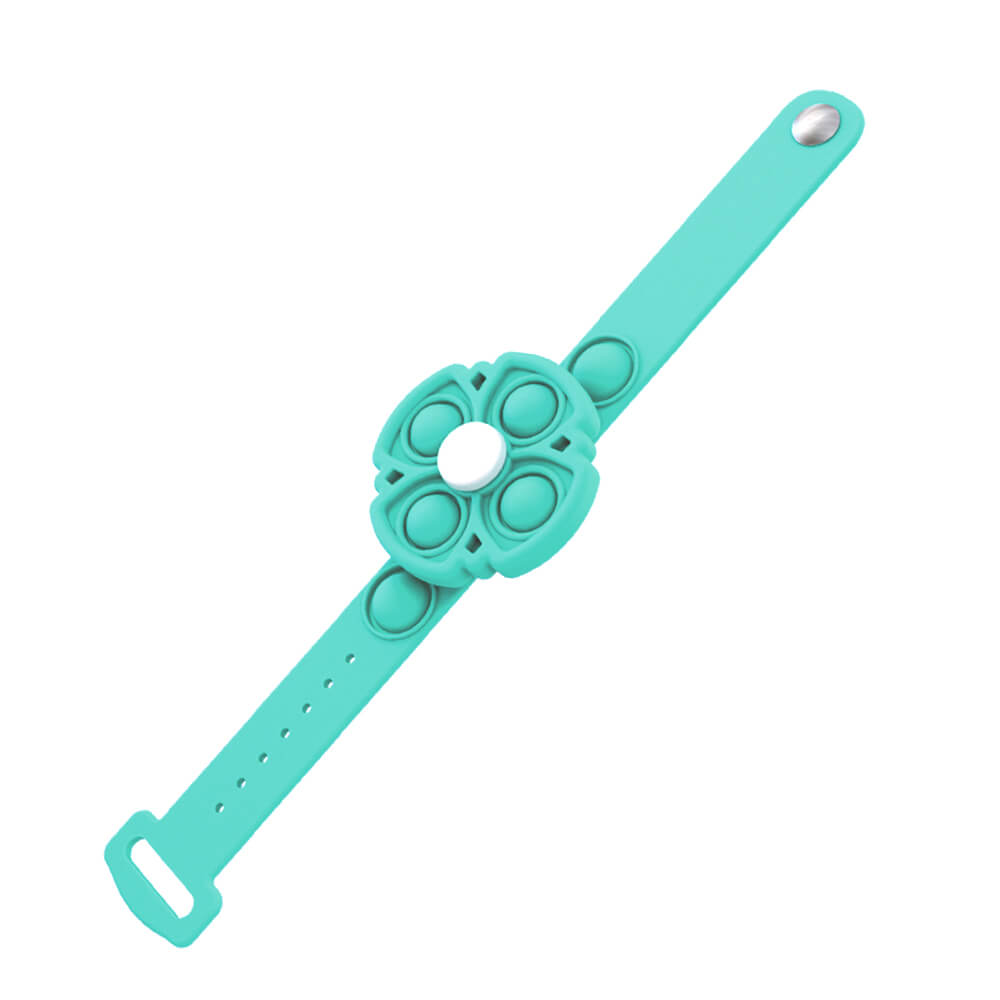 Bubble Pop Band with Fidget Spinner Bubble Toy Turquoise