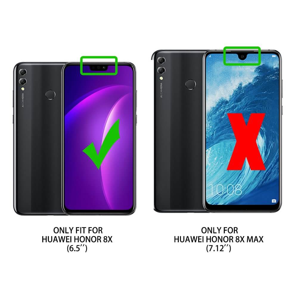 Housse Portefeuille Flip Cuir Pour Huawei Honor 50 - Noir, Etui Protection SDTEK