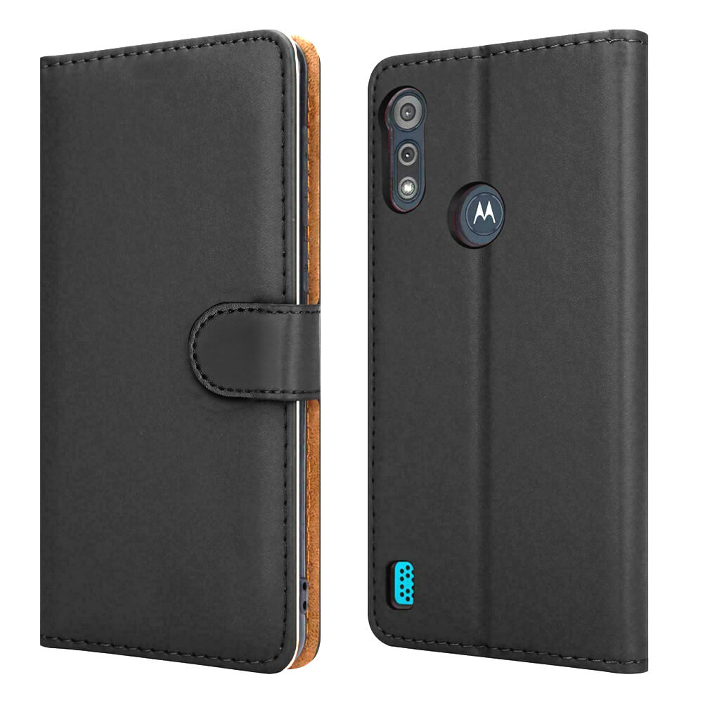 Pixfab Custodia A Portafoglio In Pelle Con Chiusura Magnetica Per Motorola Moto E7i Power, Con Slot Per Carte E Supporto