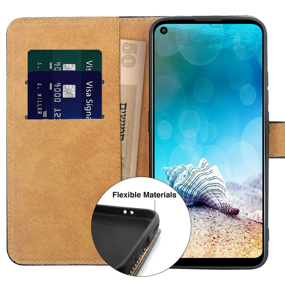 Card Slots Wallet Case for Nokia 5.3 6.55,Premium PU Leather Flip Case Folio Cover TPU Shockproof Cover with Flip Notebook Cover Do not touch my phone Bookstyle Magnetic Closure Kickstand