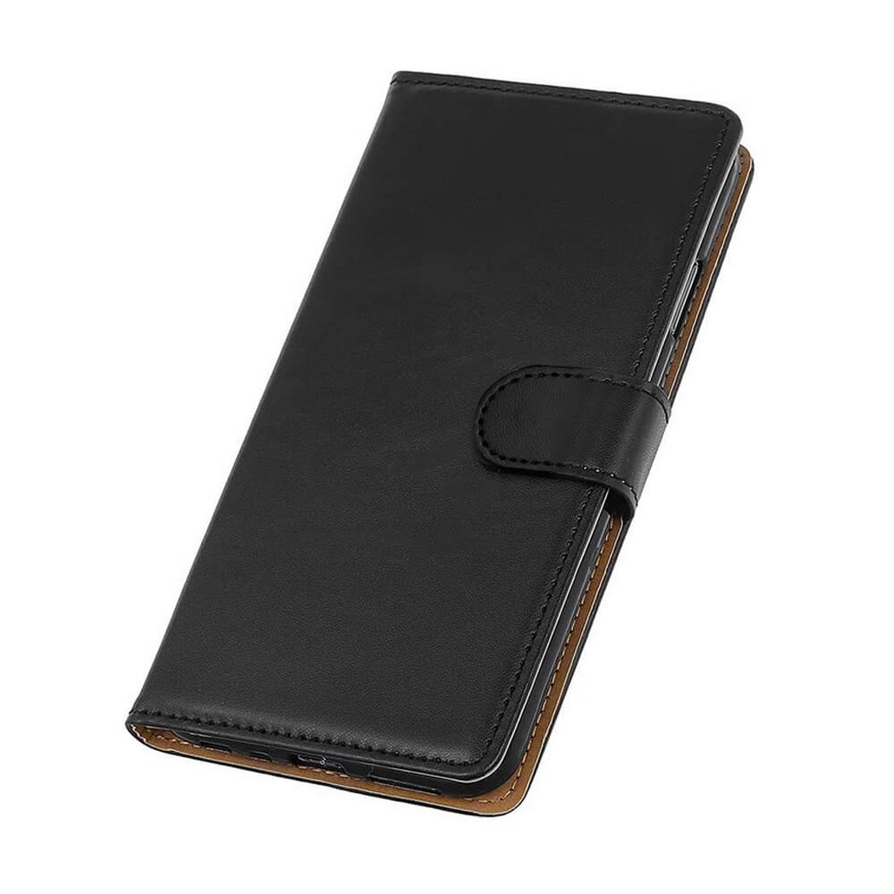 SDTEK Leather Wallet Flip Cover Case for Nokia X10 / X20 Black