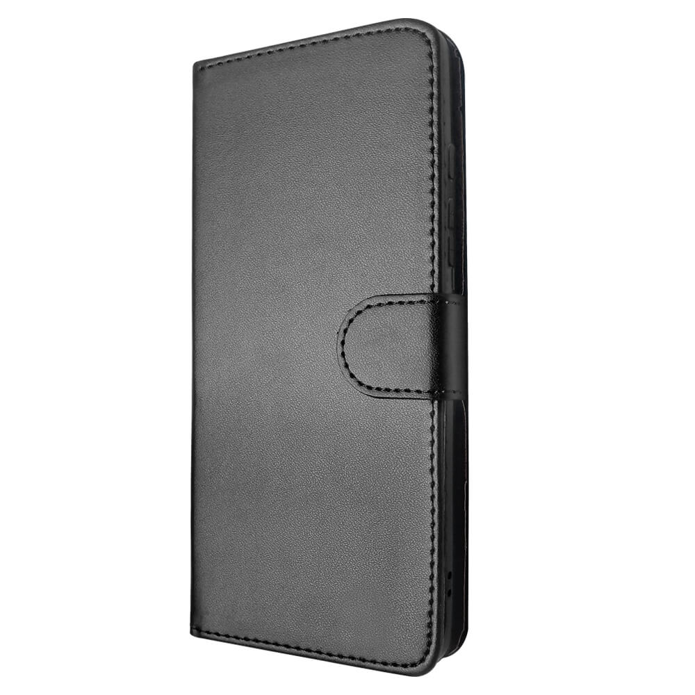 SDTEK Leather Wallet Flip Cover Case for Samsung Galaxy S21 FE 5G Black