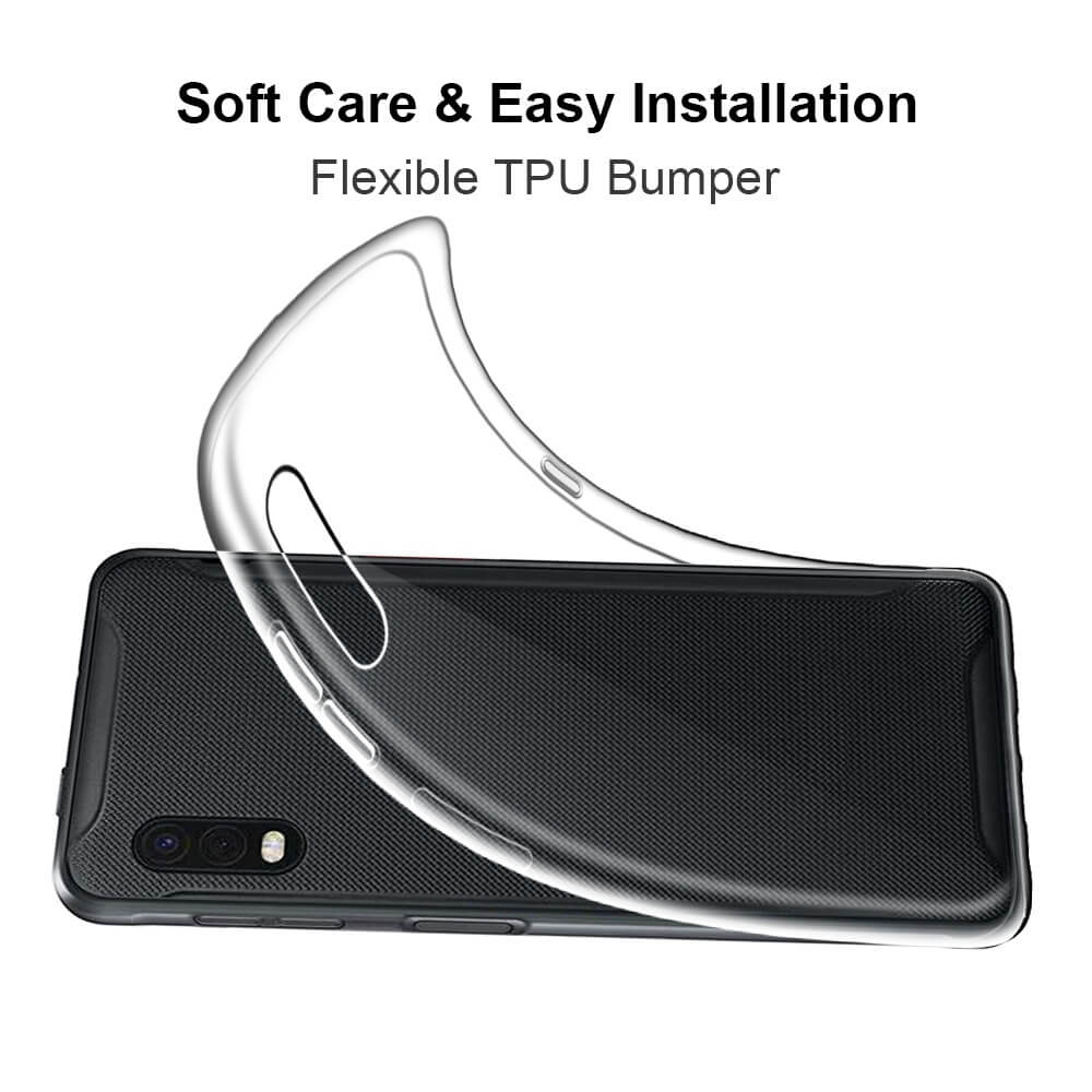 SDTEK Case for Samsung Galaxy XCover Pro + Glass Screen Protector Clear