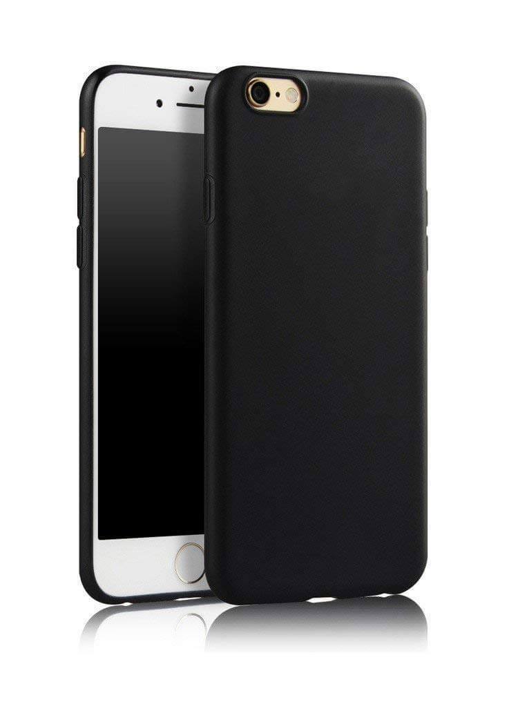 Slim Matte Case for iPhone 6s / 6 Soft Cover (Black)