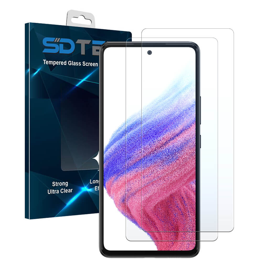 SDTEK 2x Verre Trempé pour Samsung Galaxy A53 5G Protection écran