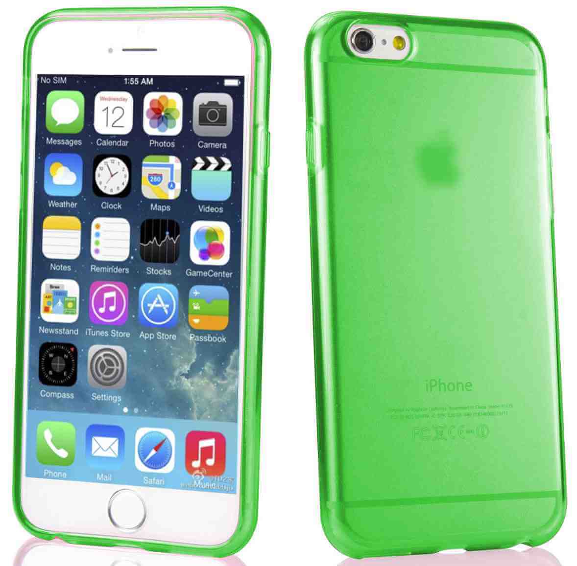 Gecomprimeerd Teleurstelling Shipley SDTEK SDTEK-hoesje voor groene iPhone 6-hoesje dunne transparante zachte  gel TPU siliconen hoes doorzichtige gel transparante zachte premium hoes  [siliconen TPU]