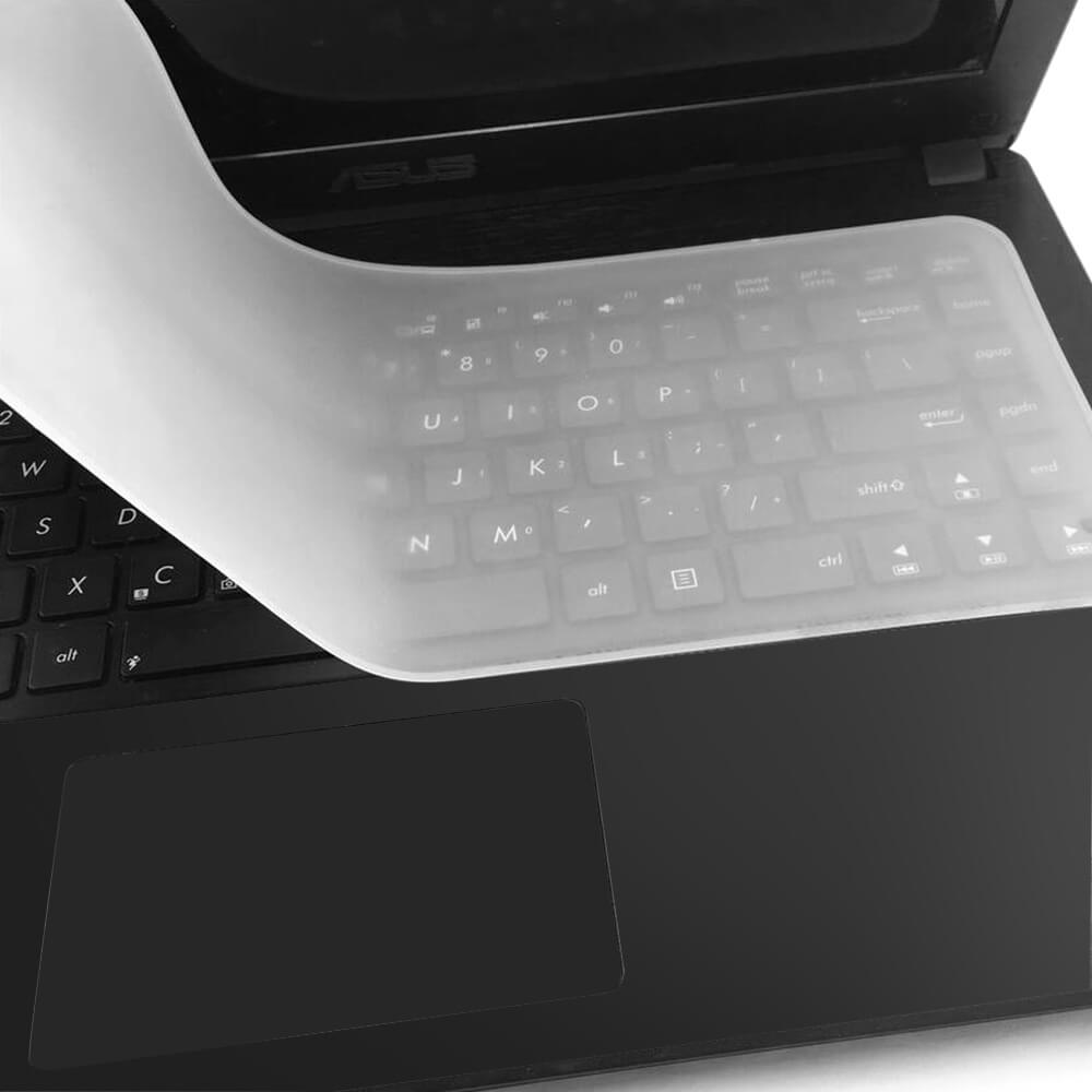 SDTEK Housse de protection en silicone pour clavier Film transparent  universel pour ordinateur portable 11-14 pouces, ordinateur portable,  netbook, Chromebook