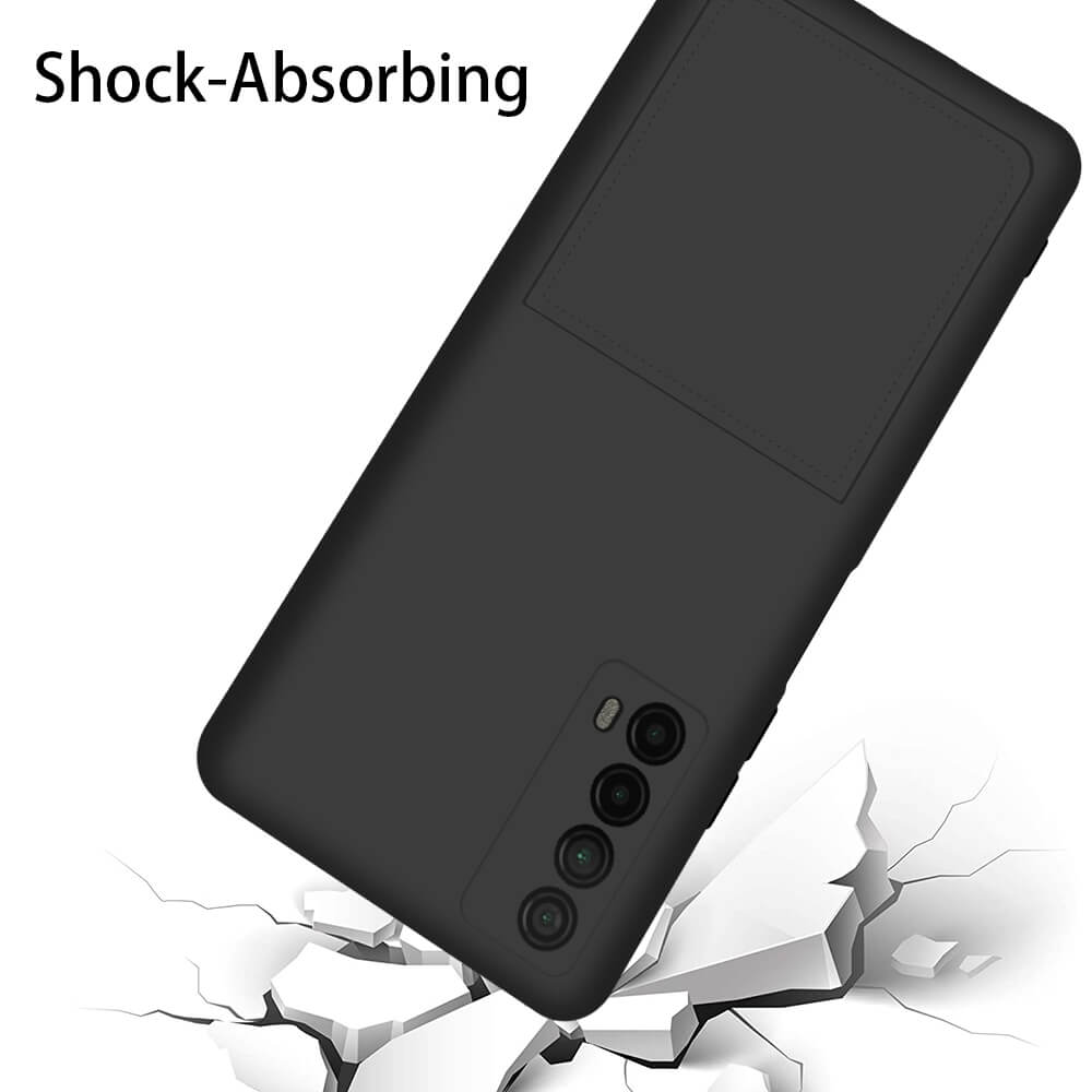PU Leather Case for Huawei P Smart (2021) Cover Card Holder (Black) - 第 4/6 張圖片