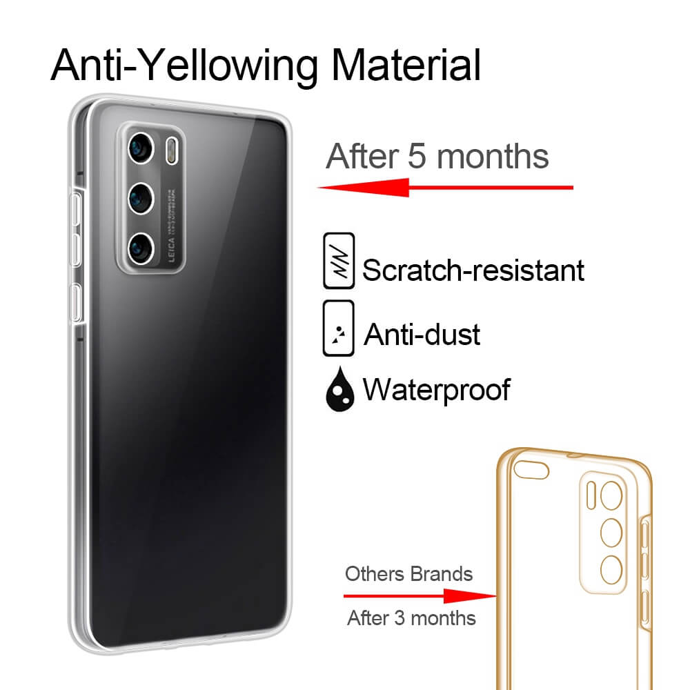 Custodia per Huawei cover telefono completa 360 gel anteriore + posteriore rigida - Foto 17 di 19