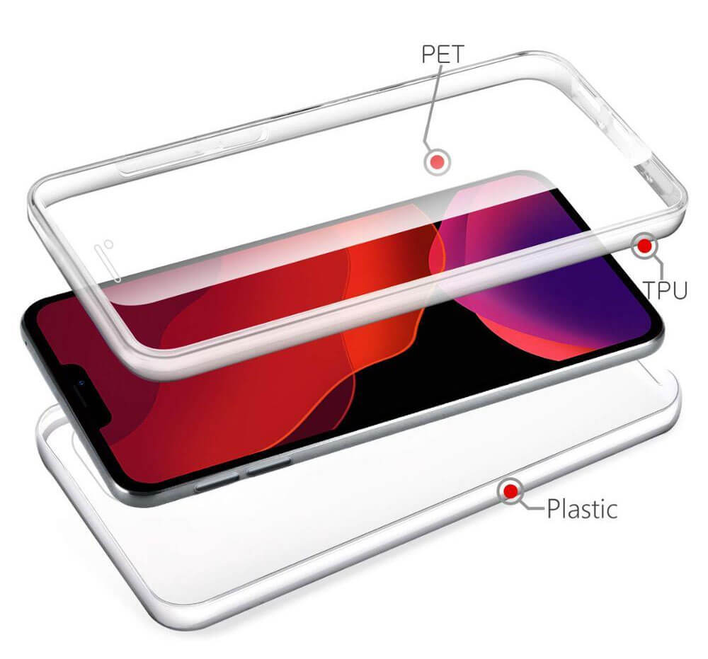 Case for iPhone Full 360 Gel Phone Cover Front + Hard Back - Picture 12 of 41