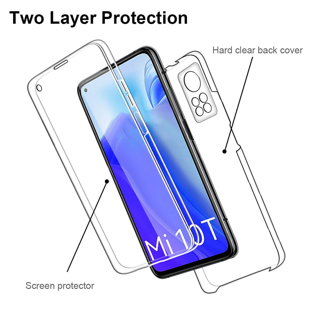 SDTEK Case for Xiaomi Mi 10T 5G / 10T Pro 5G Full 360 Gel Phone Cover ...