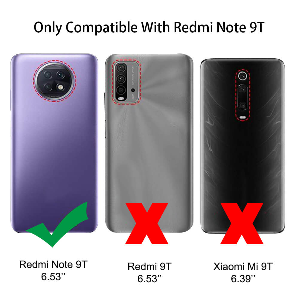SDTEK Case for Xiaomi Redmi Note 9T Full 360 Gel Phone Cover Front and