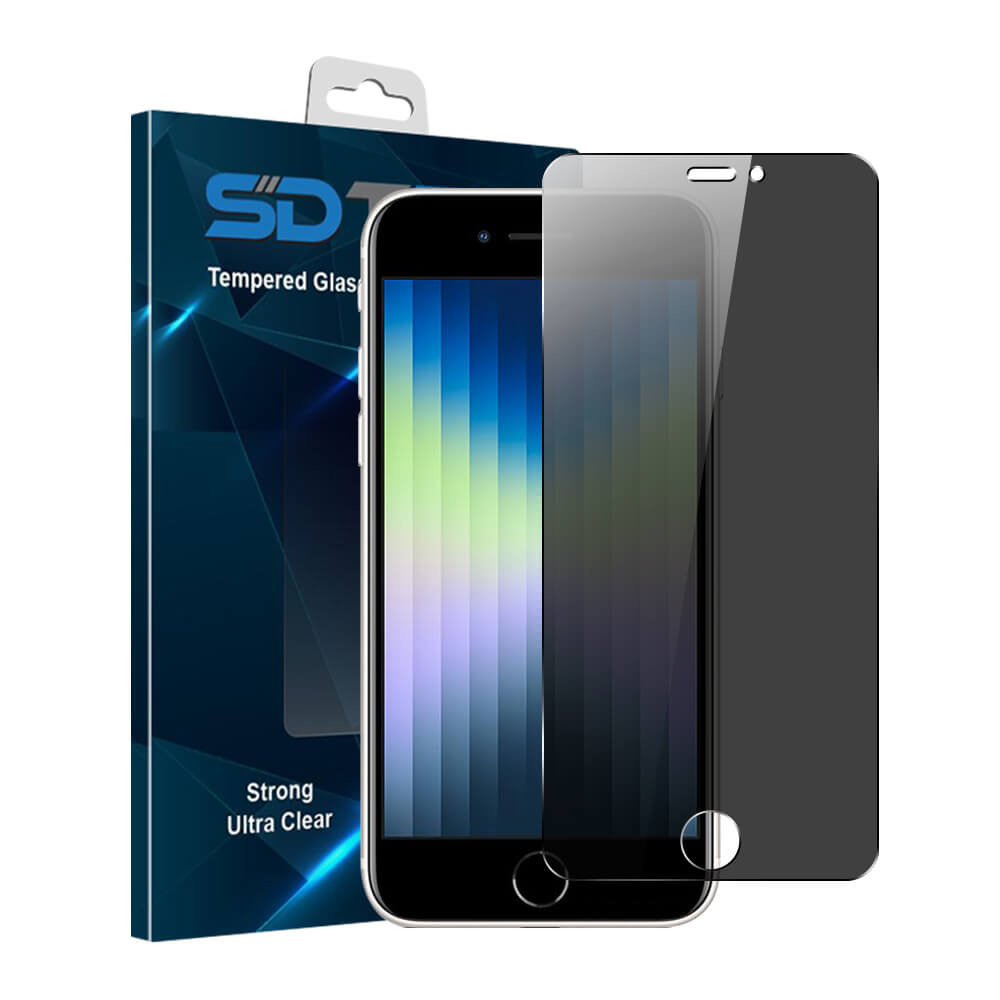 SDTEK Protector Pantalla Privacidad Para iPhone SE 2022/2020, iPhone 7 / 8  Vidrio Templado
