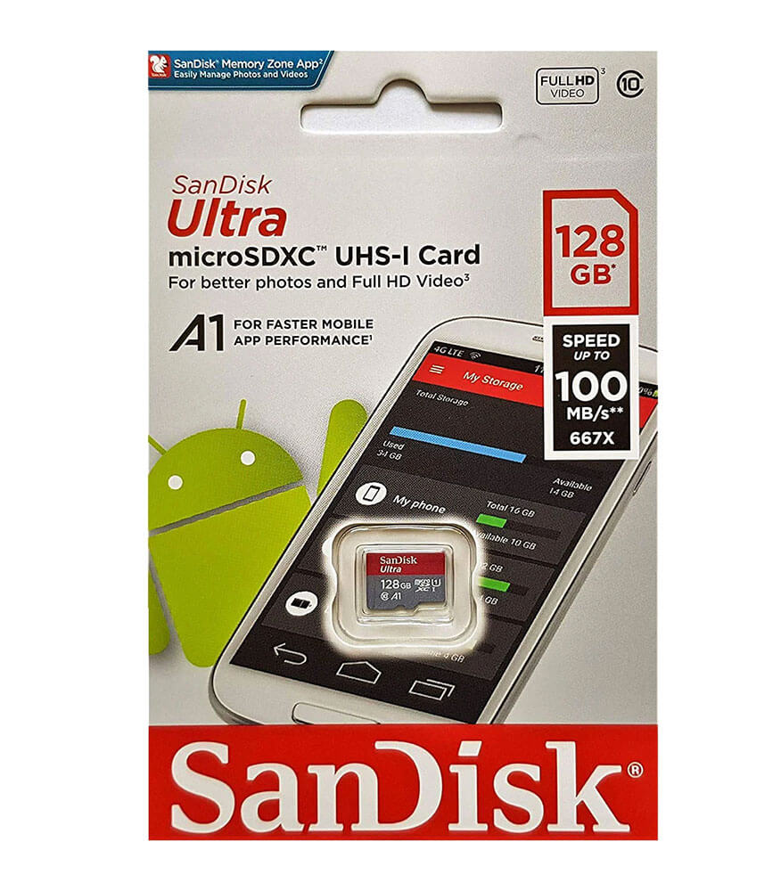 circuito Proverbio cultura SDTEK Tarjeta de memoria SD SanDisk ULTRA 128GB Micro SDXC 4K Class 10 U1  Performance