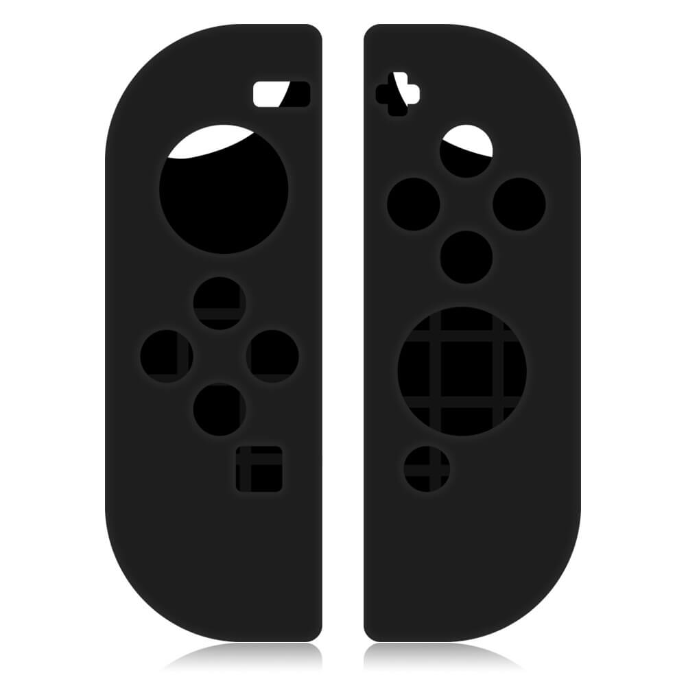 SDTEK Nintendo Switch Controller Silicone Comfort Grip (Black)