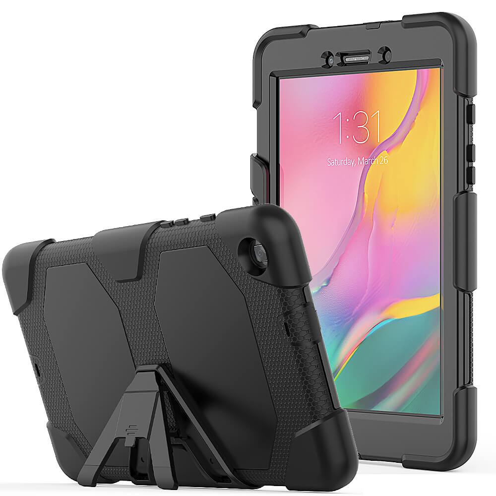 SDTEK Case for Samsung Galaxy Tab A A8 (8 inch) 2019 Cover Stand Screen Protector Black