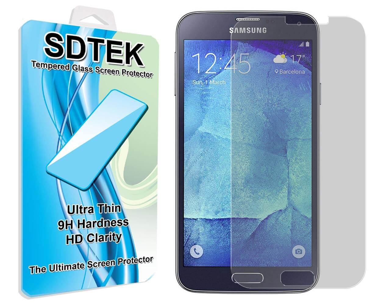 SDTEK 2x Verre Trempé pour Samsung Galaxy S23 FE Protection écran
