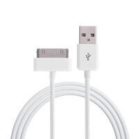 1 meter 30-pins naar USB-kabel Extra lange 1,5 meter oplader Datasynchronisatiekabel voor iPhone 4, 4s, 3GS, iPad, iPad 2