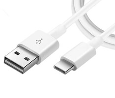 1 Meter USB Typ C Ladekabel Kabel Kompatibel mit Samsung, Huawei, Sony, Moto, Nintendo Switch und mehr