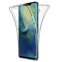 SDTEK-hoesje voor Huawei Mate 20 Pro Full Body Protection 360 Gel Phone Cover Clear Transparant Soft Silicone