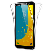 SDTEK-hoesje voor Samsung Galaxy J6 (2018) Volledige lichaamsbescherming 360 Gel-telefoonhoes Helder transparant zacht siliconen