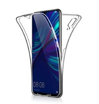 SDTEK-hoesje voor Huawei P Smart (2019) Volledige lichaamsbescherming 360 Gel-telefoonhoes Helder transparant zacht siliconen