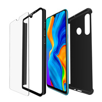 Case for Huawei P30 Lite Full Body 360 Protection with Glass Screen Protector