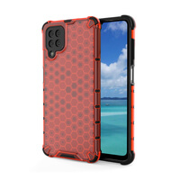 Active Coque Pour Samsung Galaxy A12 Hybrid Cover Rouge