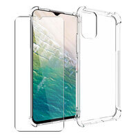 Case for Nokia C32 Gel Clear Cover + Glass Screen Protector
