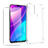 Case for TCL 30 SE / 306 / 305 Gel Clear Cover + Glass Screen Protector