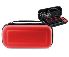 Cover Case Per Nintendo Switch / Switch OLED Custodia Rigida Viaggio Rosso