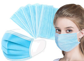 10x 3 Ply Face Masks Disposable Filter Medical Protection
