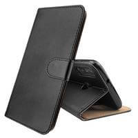 Case voor Huawei P40 Lite E Lederen Portemonnee Flip Book Folio Portemonnee View Phone Cover Stand Zwart