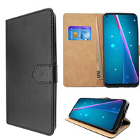 Case voor Nokia 8.3 Lederen Portemonnee Flip Book Folio Wallet View Phone Cover Stand Zwart