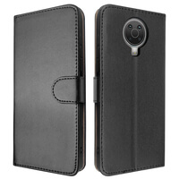 Leather Wallet Flip Cover Case for Nokia G20 / G10 Black