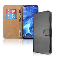 Leather Wallet Flip Cover Case for OPPO Reno4 5G Black